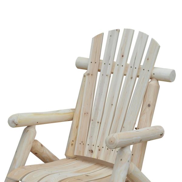 Adirondack Gartenstuhl Gartensessel Holzstuhl Hochlehner mit Armlehne Tannenholz Natur