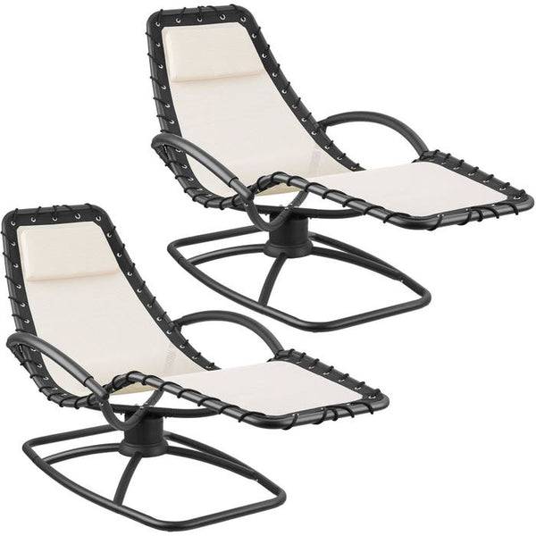 Gartenliege Toulon beige 2er Set