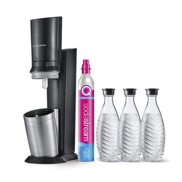 SodaStream Crystal Mega Pack inkl. 3 Glaskaraffen 0.7L