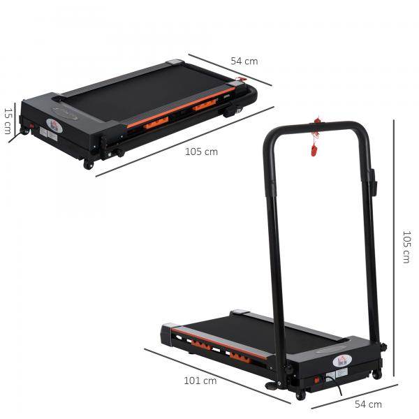 Elektrisch Laufband mit LCD Display Faltbares 1-6Km/h Stahl