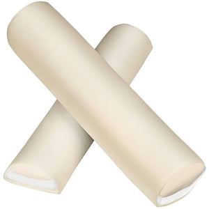 3 Zonen Massageliege mit 5cm Polsterung, Rollen und Aluminiumgestell beige