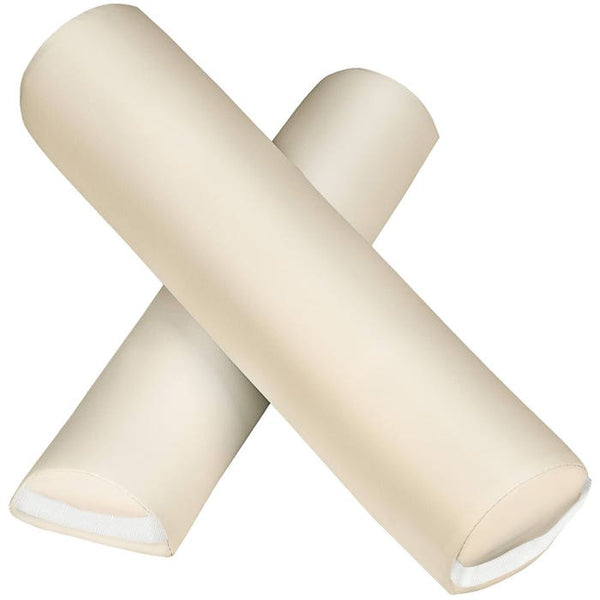 3 Zonen Massageliege mit 5cm Polsterung, Rollen und Aluminiumgestell beige