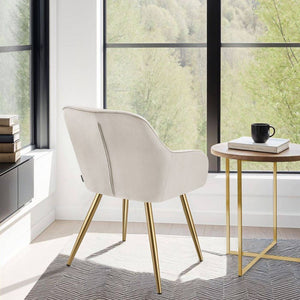 Esszimmerstuhl Marilyn taupe/gold pro Stück
