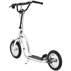 Tretroller Scooter Cityroller verstellbar Aluminium Weiss