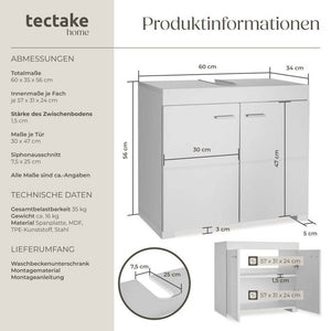 Waschbeckenunterschrank Idris