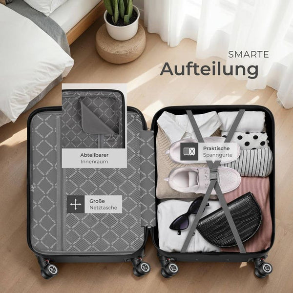 Trolley Set 3-tlg. aus Hartschale, schwarz