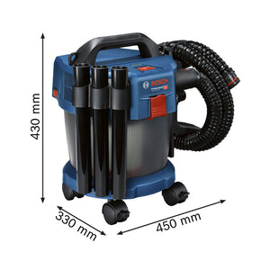 Bosch cordless vacuum cleaner GAS 18V-10 L + PC 18V 4.0 Ah + GAL 0.615.A50.07V