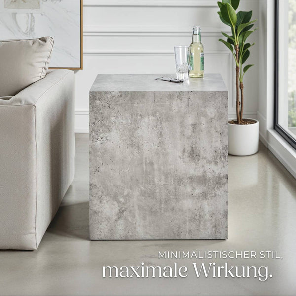 Couchtisch Lasley Beton Optik 45 x 45 x 50 cm
