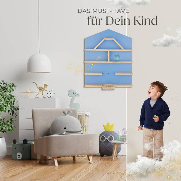 Wandregal Mylittle Story blau
