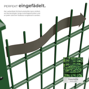 PVC privacy screen film, green leaves, 70 m²