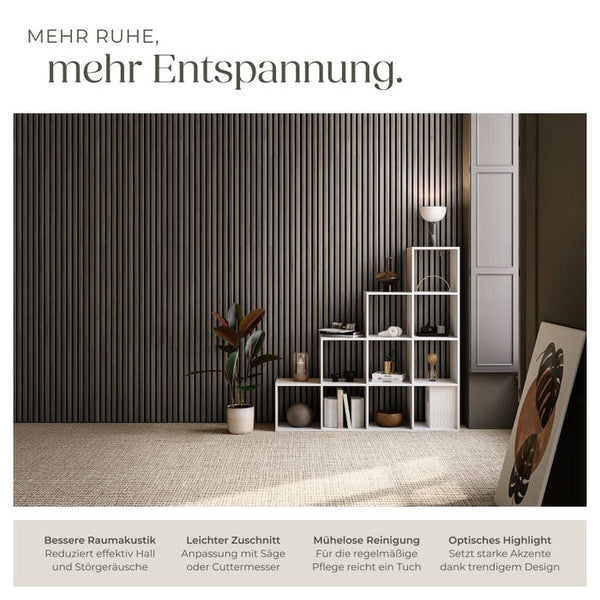 Sonic Wall Holzoptik in Eiche grau 4er Set Eiche grau 4er Set