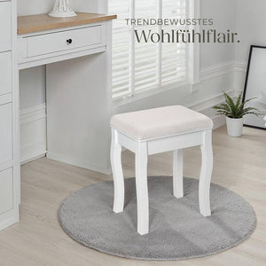 Schminktisch-Hocker, Rosenmuster