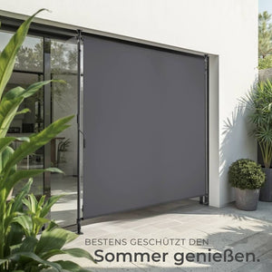 Klemmmarkise Taija dunkelgrau 150 x 310 cm