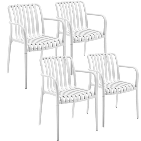 Gartenstühle Alcudia creme 4er Set