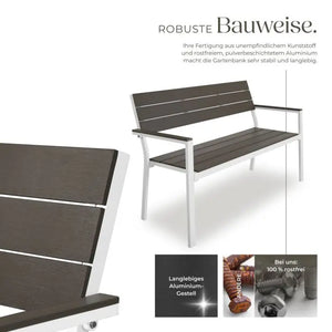 Aluminium Gartenbank Line