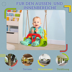 Babyschaukel verstellbar mit Rückenlehne und Gurt ab 9 Monaten