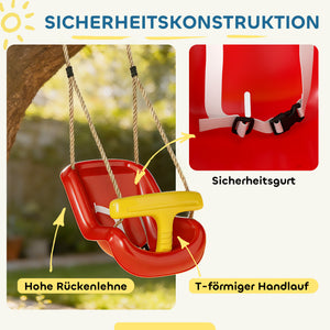 Babyschaukel verstellbar mit Sicherheitsbügel und Rückenlehne