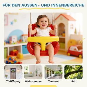 Babyschaukel verstellbar mit Sicherheitsbügel und Rückenlehne