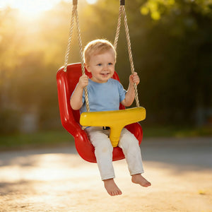 Babyschaukel verstellbar mit Sicherheitsbügel und Rückenlehne