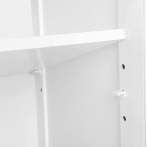 Armoire/étagère de salle de bain avec portes à lattes