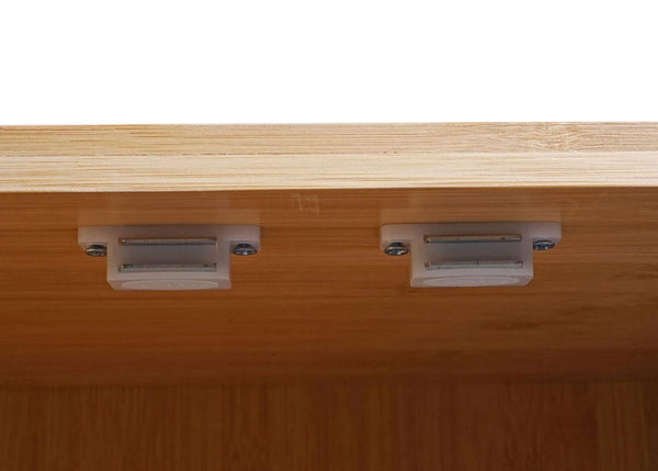 Badezimmerschrank Badschrank Regal Badregal Kommode Bambus 81x97x34cm
