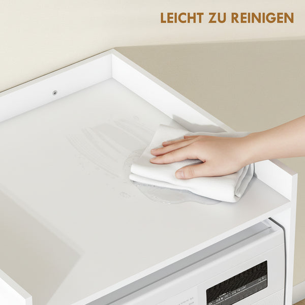 Badezimmerschrank mit offenem Regal für kleine Räume weiss