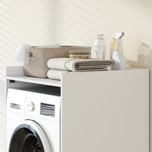 Badezimmerschrank mit offenem Regal für kleine Räume weiss