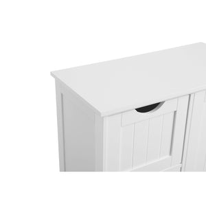 Commode de salle de bain de style campagnard blanche