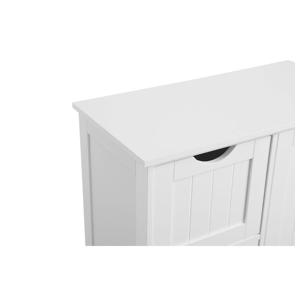 Commode de salle de bain de style campagnard blanche