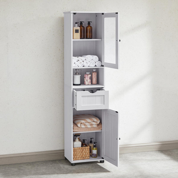Badezimmerschrank mit Glastür