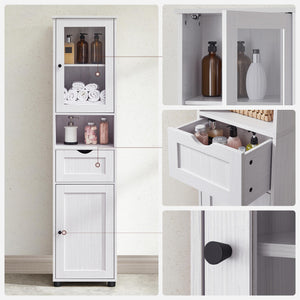 Badezimmerschrank mit Glastür