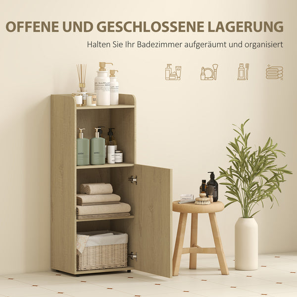 Badezimmerschrank Nischenschrank mit Regal verstellbar Gelbeiche