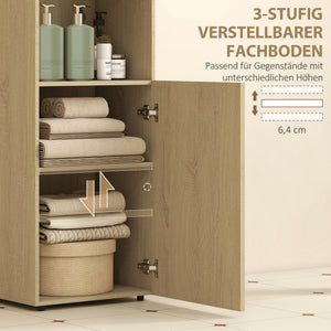 Badezimmerschrank Nischenschrank mit Regal verstellbar Gelbeiche