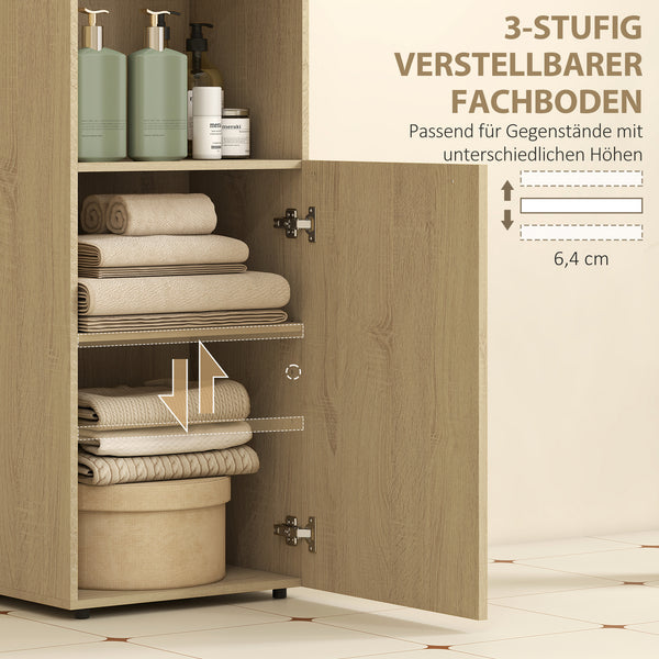 Badezimmerschrank Nischenschrank mit Regal verstellbar Gelbeiche