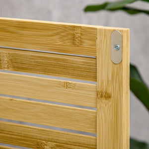 Badezimmerschrank Offenes Standregal Bambus Natur