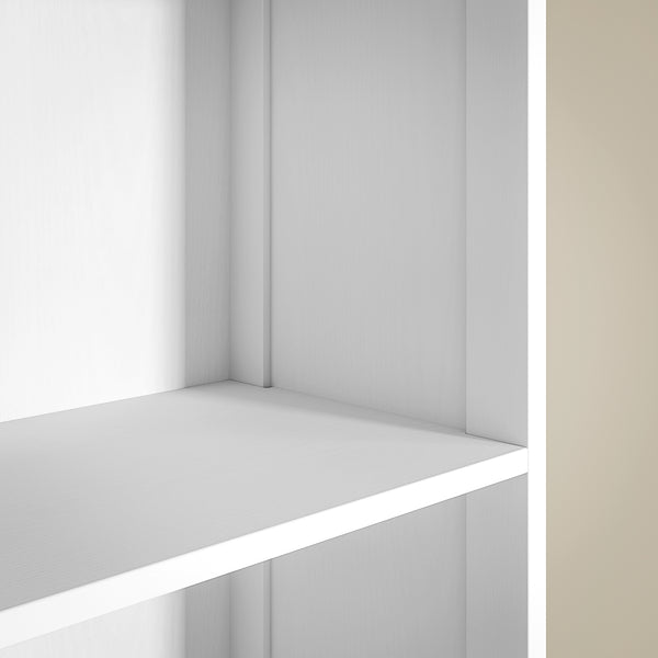 Badezimmerschrank mit Regalen und Schublade MDF weiss