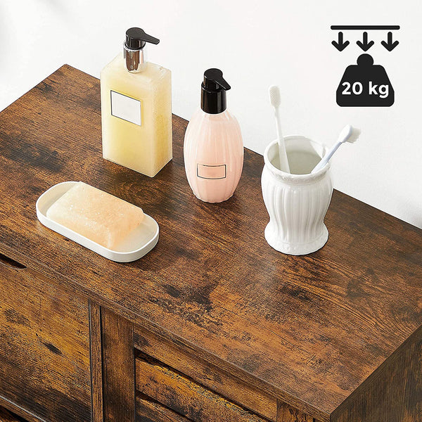 Meuble de salle de bain à tiroirs style industriel VIBE