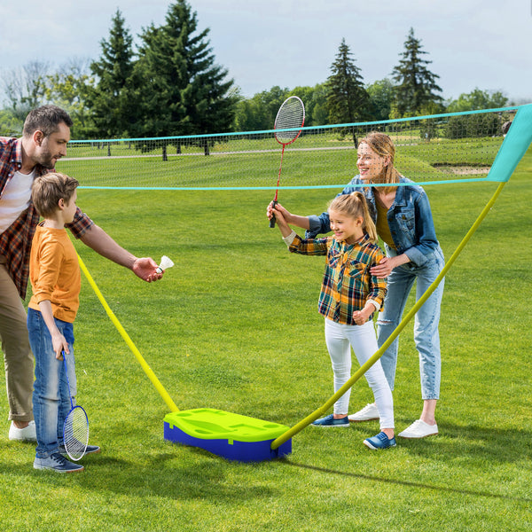 Badminton Volleyball Netz Set höhenverstellbar 4m