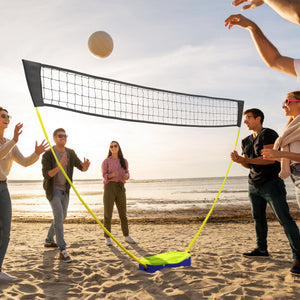 Badminton Volleyball Netz Set höhenverstellbar 4m