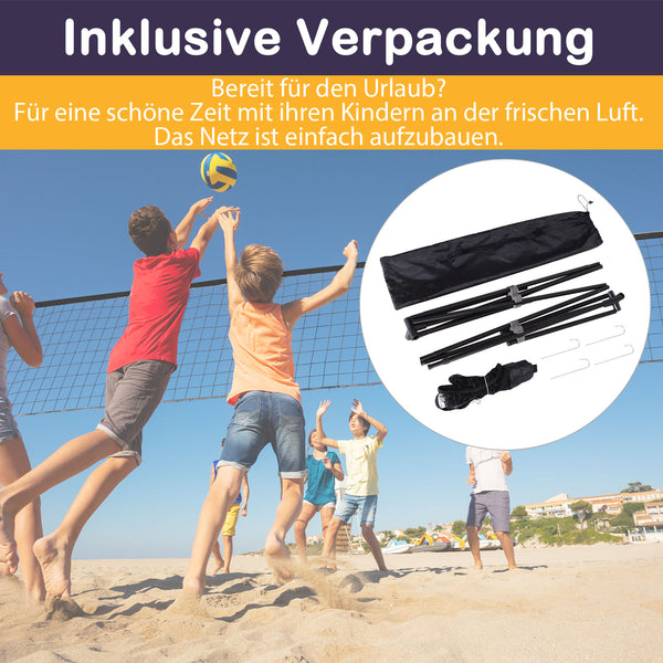 Badmintonnetz tragbar 2 Höhen 400x60cm PE