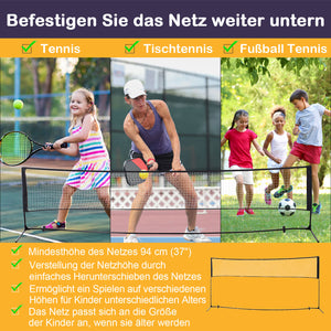 Badmintonnetz tragbar 2 Höhen 400x60cm PE