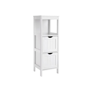 Étagère de salle de bain, commode à 2 tiroirs