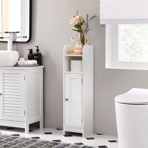 Étagère de salle de bain, commode avec porte