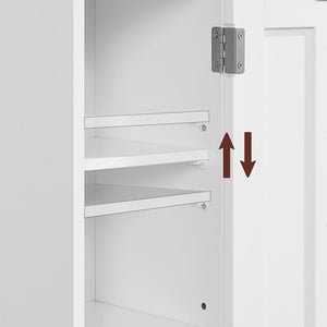 Étagère de salle de bain, commode avec porte