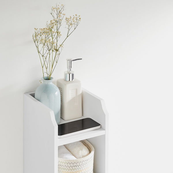 Étagère de salle de bain, commode avec porte