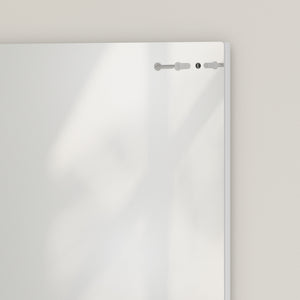 Badspiegel Wandspiegel mit Ablage für Bad und Flur weiss