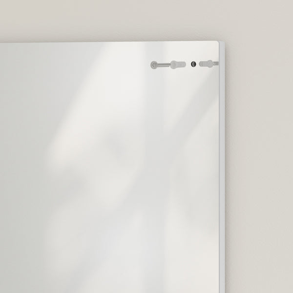 Badspiegel Wandspiegel mit Ablage für Bad und Flur weiss