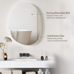 Badspiegel LED beleuchtet mit Touch und Anti-Beschlag Funktion