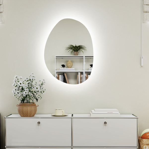 Badspiegel LED beleuchtet mit Touch und Anti-Beschlag Funktion