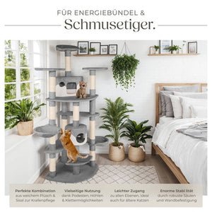 Kratzbaum Fippi 201cm grau/weiss